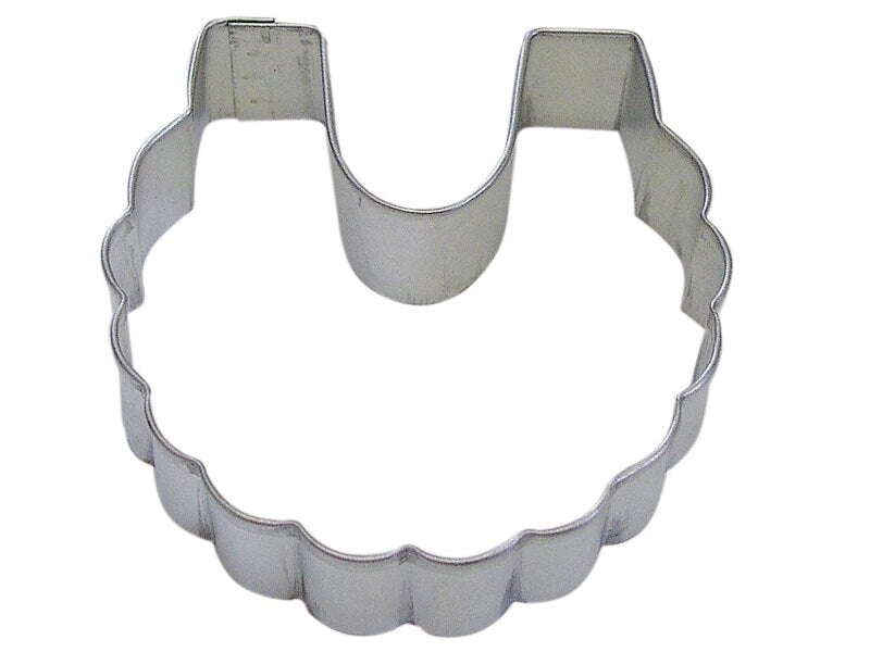 BABY BIB Cookie Cutter Metal 4 Inches - Food Baby Infant Pacifier Stencil Fondant Craft Supply