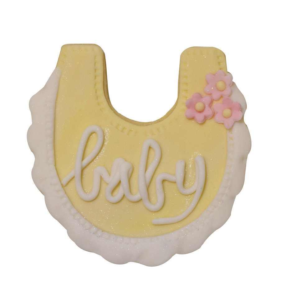 BABY BIB Cookie Cutter Metal 4 Inches - Food Baby Infant Pacifier Stencil Fondant