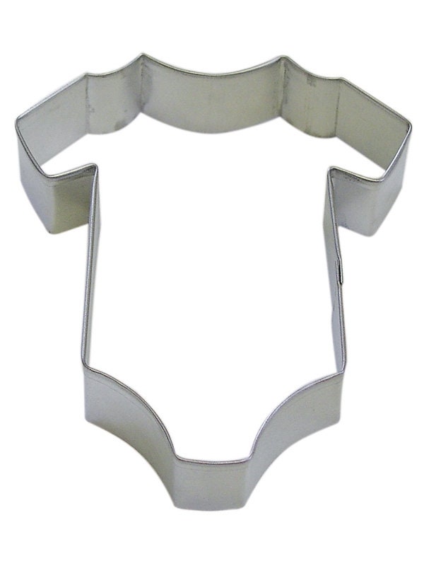 BABY BODY SUIT  Cookie Cutter Metal 3.5 Inches - Clothes Body Suit Pajamas Infant Stencil Fondant Craft Supply
