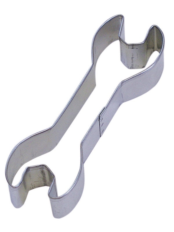 WRENCH Cookie Cutter Metal 5.5 Inches - Stencil Fondant Tools Screws Bolts Nuts Craft Supply