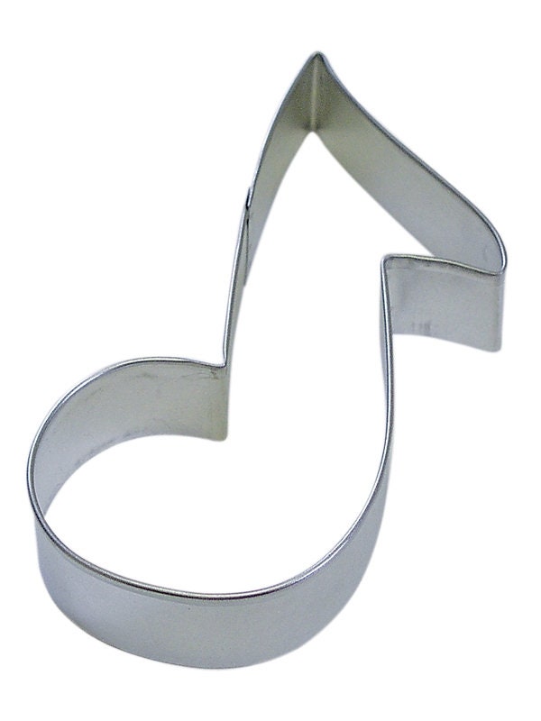 MUSIC NOTE Cookie Cutter Metal 5.5 Inches - Stencil Fondant Musical Clef Band