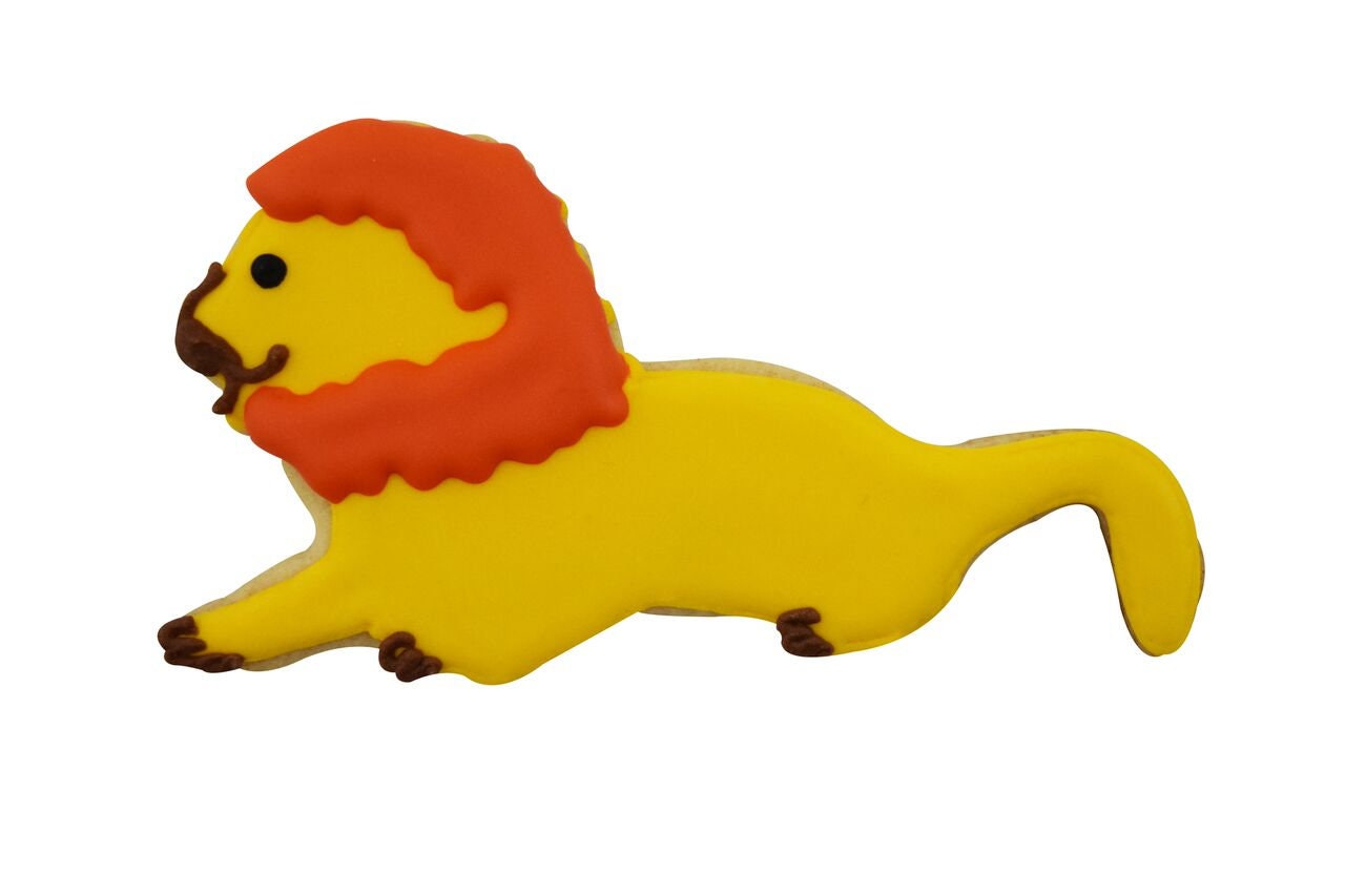 LION Cookie Cutter Metal 4.5 Inches - Stencil Fondant Zoo Animal