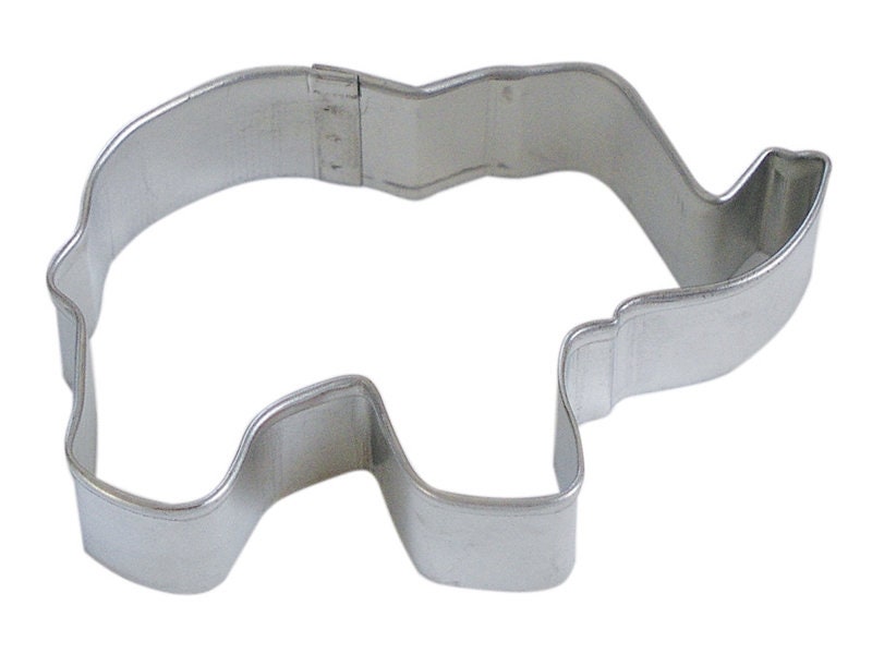 ELEPHANT Cookie Cutter Metal 3 Inches - Stencil Fondant Republican Zoo Animal Craft Supply