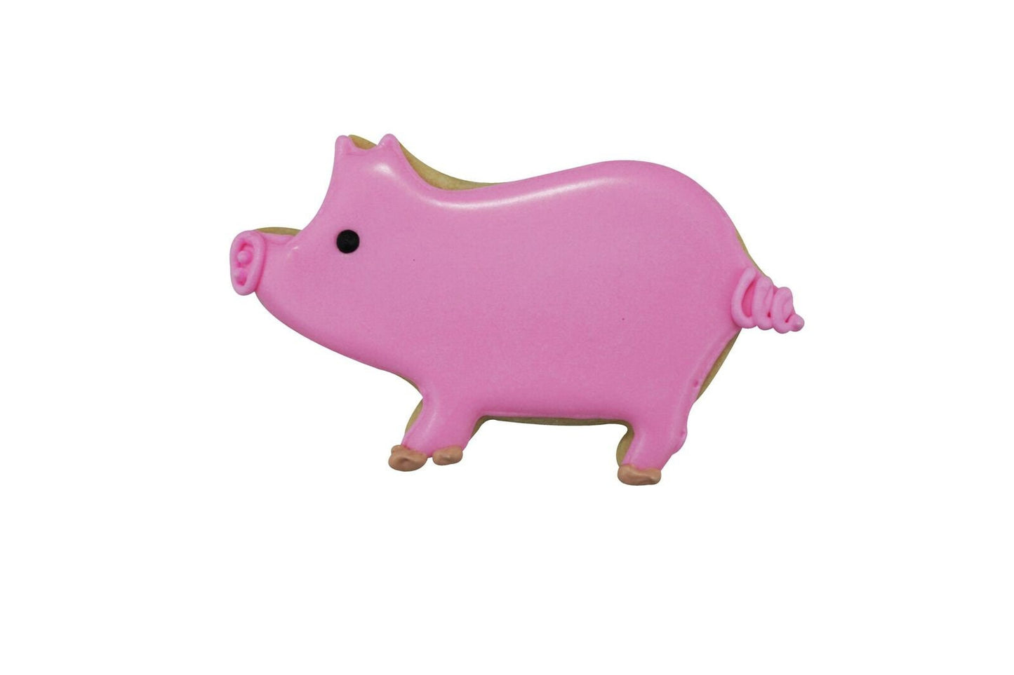 PIG Cookie Cutter Metal 3.75 Inches - Stencil Fondant Farm Animal Piglet