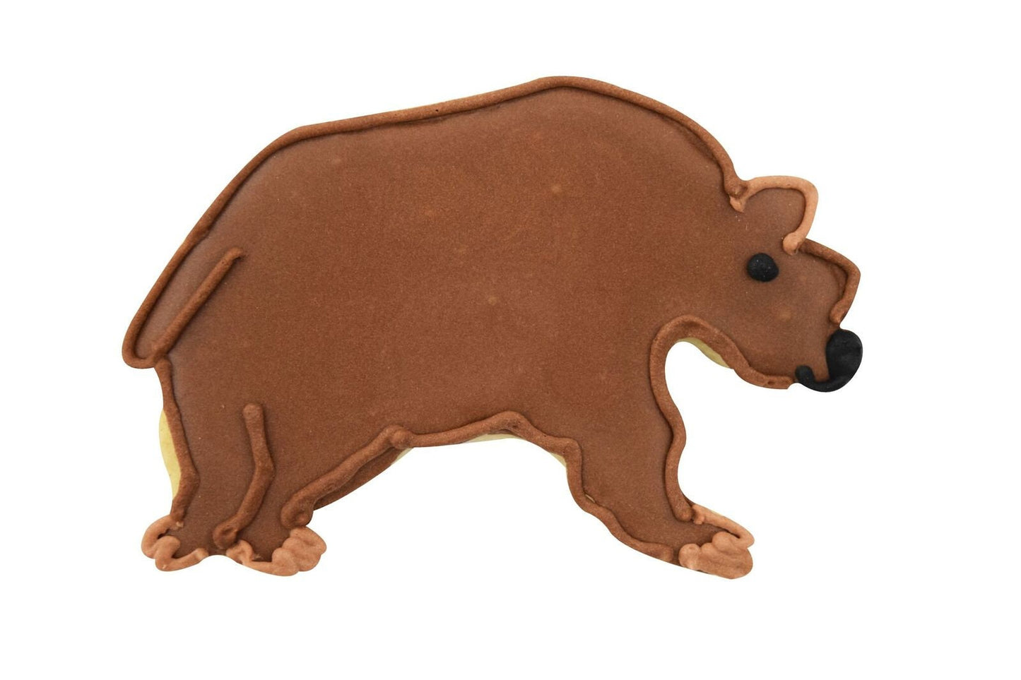 GRIZZLY BEAR Cookie Cutter Metal 3.5 Inches - Stencil Fondant Animal