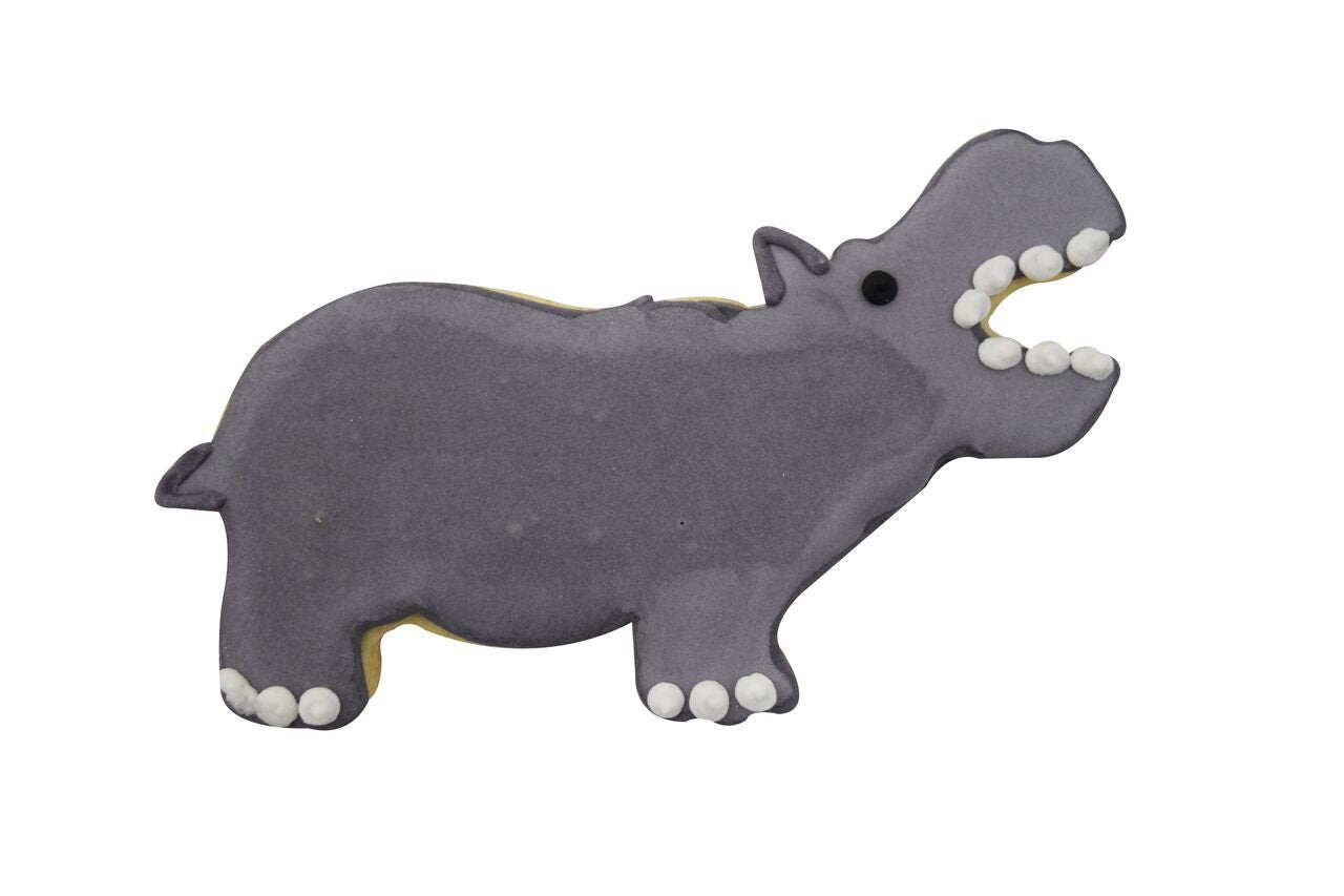 HIPPO Cookie Cutter Metal 4 Inches - Stencil Fondant Zoo Animal Craft Supply
