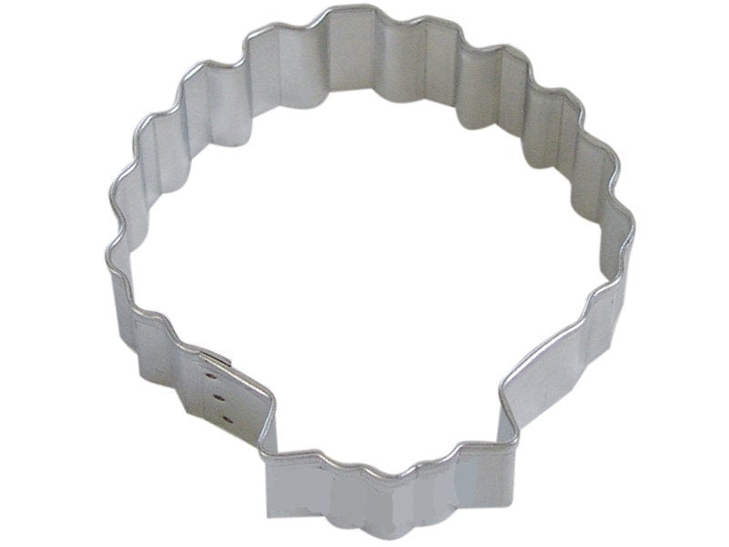 SEA SHELL Cookie Cutter Metal 3 Inches - Stencil Fondant
