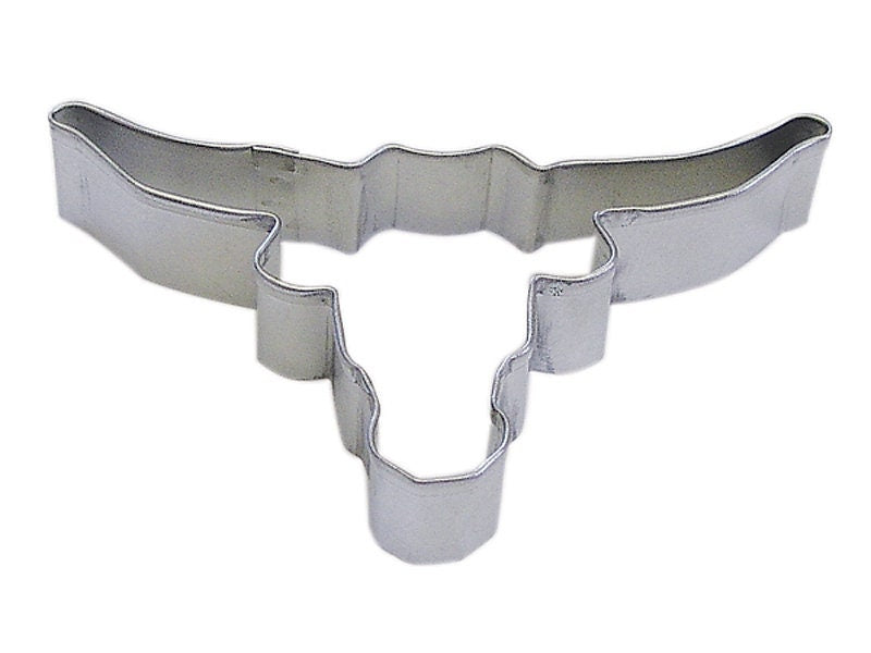 LONGHORN Cookie Cutter Metal 4 Inches - Stencil Fondant