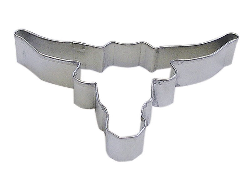 LONGHORN Cookie Cutter Metal 4 Inches - Stencil Fondant Craft Supply