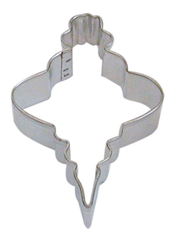 ORNAMENT FANCY OVAL Cookie Cutter Metal 3.5 Inches - Stencil Fondant