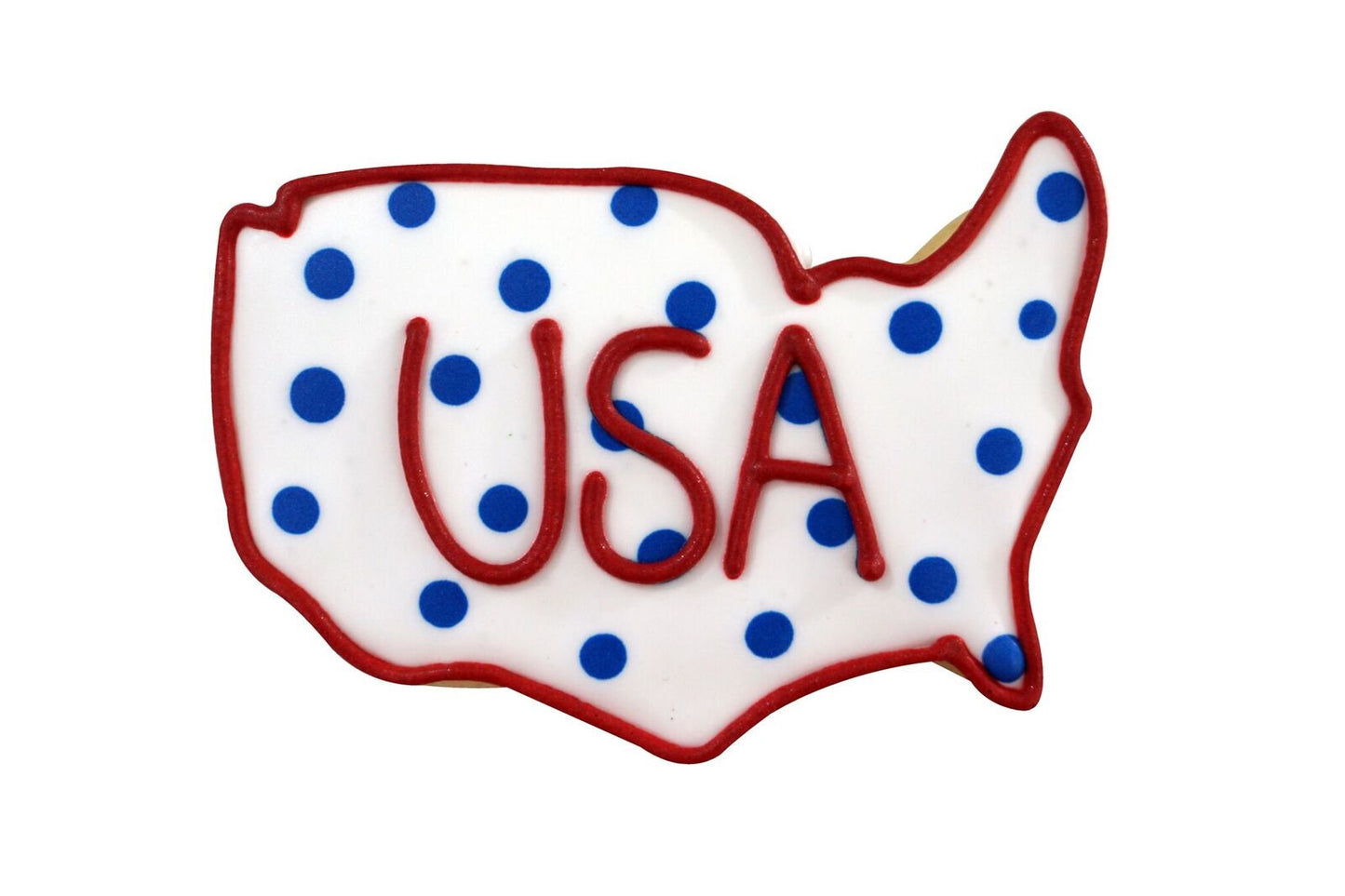 USA MAP Cookie Cutter Metal 4 Inches - Stencil Fondant