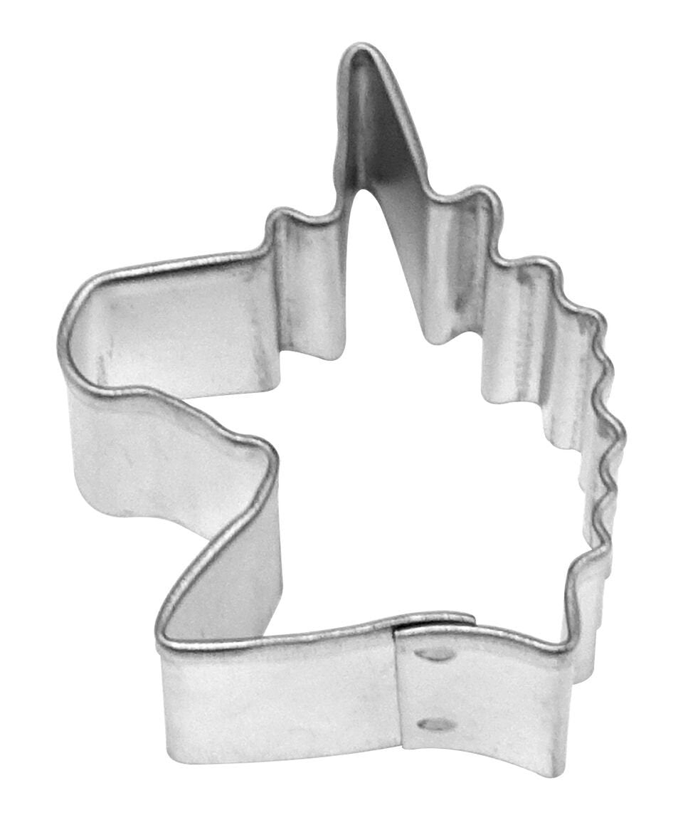 MINI UNICORN HEAD Cookie Cutter Metal 1.75 Inches - Stencil Fondant