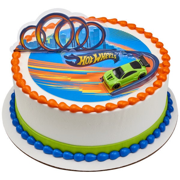HOT WHEELS Drift Cake Topper Cake Decoration Decoset Birthday