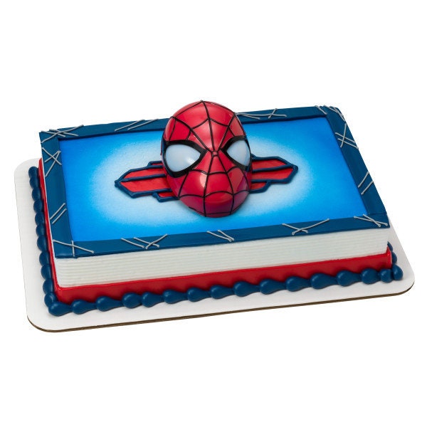 SPIDER-MAN Cake Topper Ultimate Light Up Eyes Cake Decoration Decoset Birthday Craft Supply
