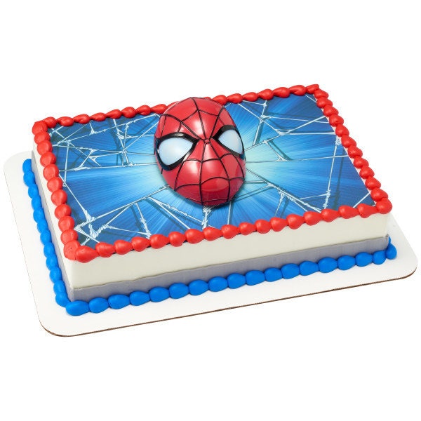 SPIDER-MAN Cake Topper Ultimate Light Up Eyes Cake Decoration Decoset Birthday Craft Supply