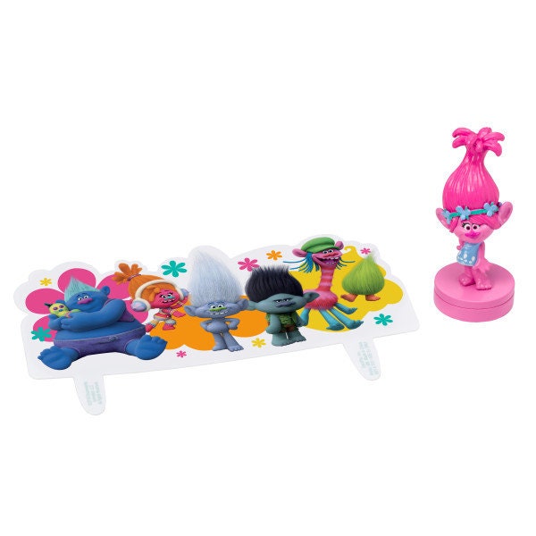 TROLLS Cake Topper Poppy Show Me A Smile Cake Decoration Decoset Birthday Craft Supply