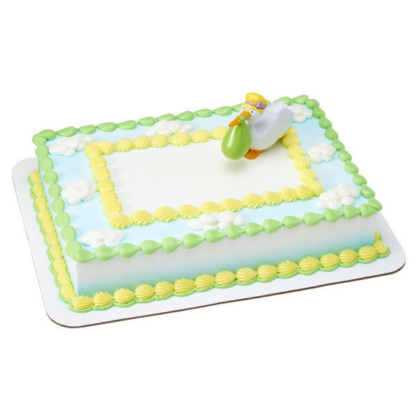 SPECIAL DELIVERY STORK Cake Topper Baby Shower Cake Decoration Decoset