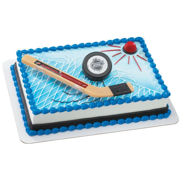 CAROLINA HURRICANES Cake Topper NHL Slap Shot Cake Decoration Decoset Birthday