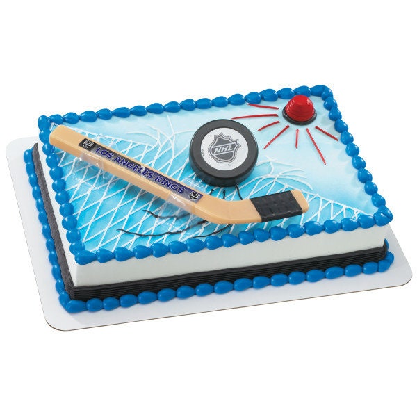 LOS ANGELES KINGS Cake Topper Nhl Slap Shot Cake Decoration Decoset Birthday