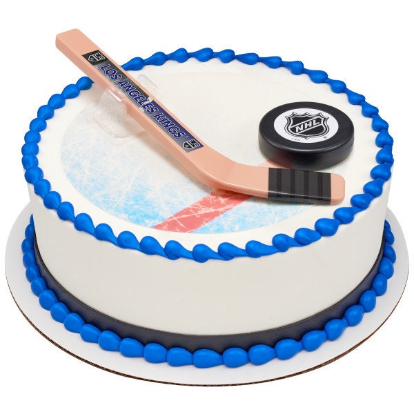 LOS ANGELES KINGS Cake Topper Nhl Slap Shot Cake Decoration Decoset Birthday