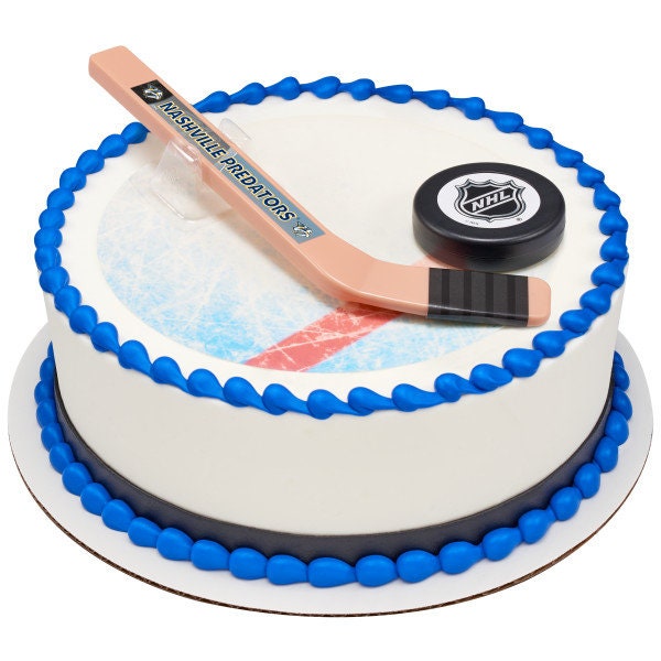 NASHVILLE PREDATORS Cake Topper NHL Slap Shot Cake Decoration Decoset Birthday