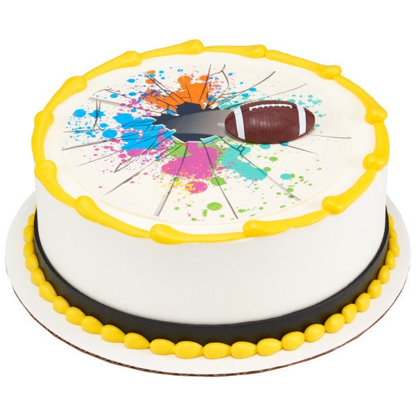 EXTREME FOOTBALL MAGNET Cake Topper Player Touchdown Kids Cake Decoration Birthday Decoset Craft Supply