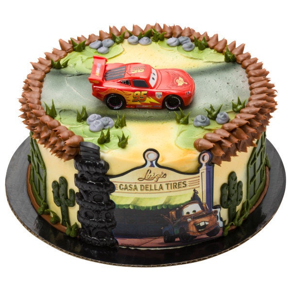 DISNEY CARS Cake Topper Cars Radiator Springs McQueen Party Cake Decoration Birthday Decoset