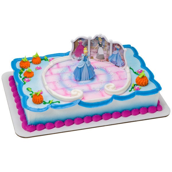 DISNEY PRINCESS Cake Topper Cinderella Transforms Set Cake Decoration Decoset Birthday