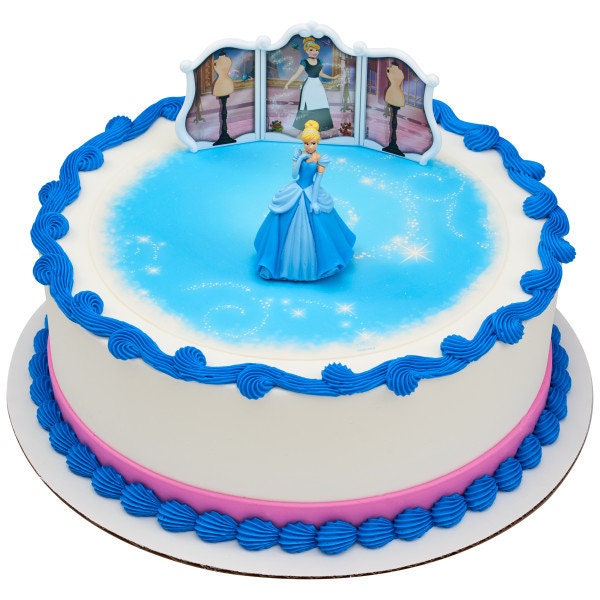 DISNEY PRINCESS Cake Topper Cinderella Transforms Set Cake Decoration Decoset Birthday