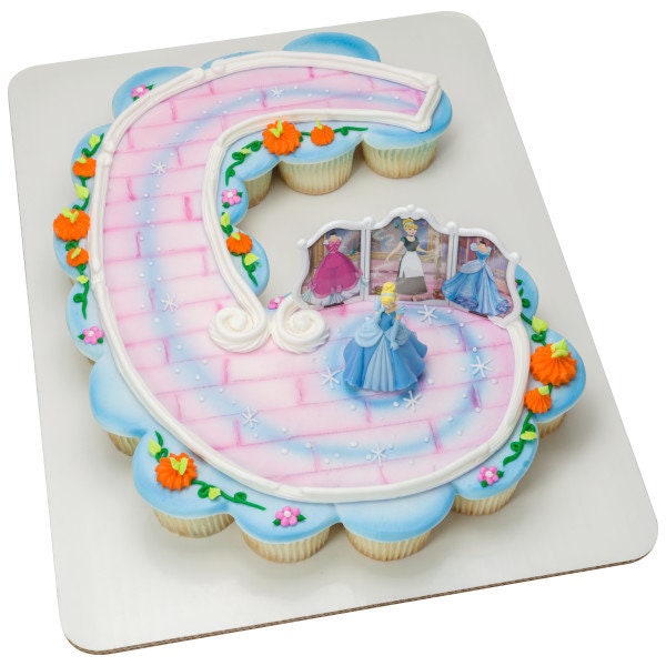 DISNEY PRINCESS Cake Topper Cinderella Transforms Set Cake Decoration Decoset Birthday