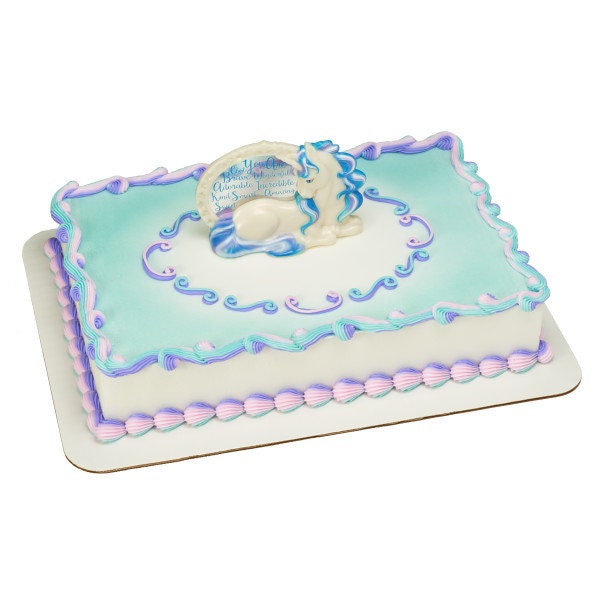 ENCHANTING UNICORN Cake Topper Mystical Magical Cake Decoration Decoset Birthday Craft Supply