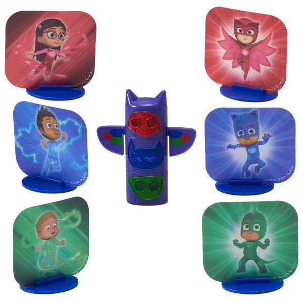 PJ MASKS Cake Topper We're On Our Way! Totem Pole Cake Toppers Birthday Party Decoration Craft Supply