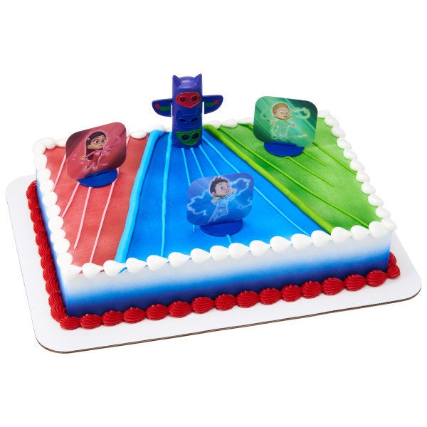 PJ MASKS Cake Topper We're On Our Way! Totem Pole Cake Toppers Birthday Party Decoration Craft Supply