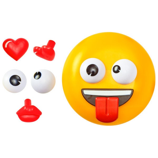 EMOJI Cake Topper Icons Funny Faces Birthday Cake Decoration Decoset