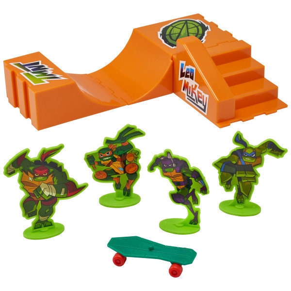 Teenage Mutant Ninja Turtles Cake Topper TMNT Rise Up! Birthday Cake Decoration Decoset