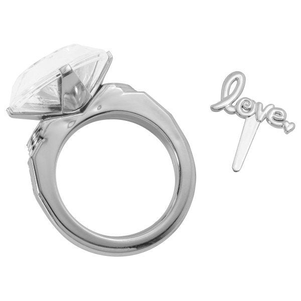 DIAMOND RING Cake Topper Engagement Bachelorette Wedding Party Love Cake Decoration Decoset Craft Supply