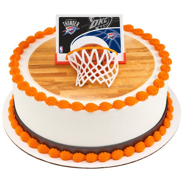 OKLAHOMA CITY THUNDER Cake Topper Nba Birthday Slam Dunk Team Cake Decoration Decoset