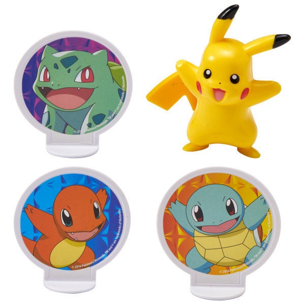POKEMON Cake Topper Light Up Pikachu Birthday Party Cake Decoration Decoset