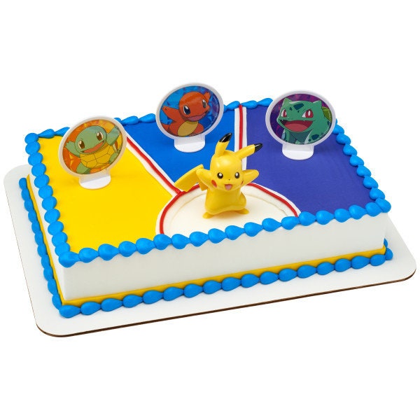 POKEMON Cake Topper Light Up Pikachu Birthday Party Cake Decoration Decoset