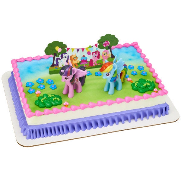 MY LITTLE PONY Cake Topper It's a Pony Party! Birthday Party Cake Decoration Decoset