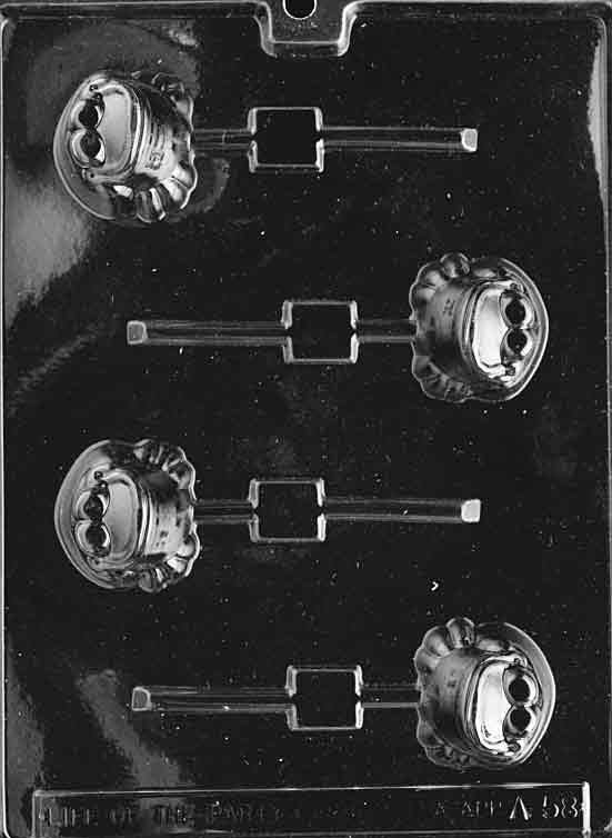 FROG FACE LOLLY Sucker Chocolate Candy Mold