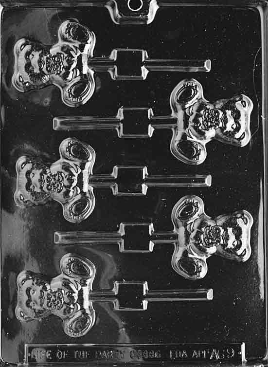 SPRING BEAR LOLLY Animal Chocolate Candy Mold