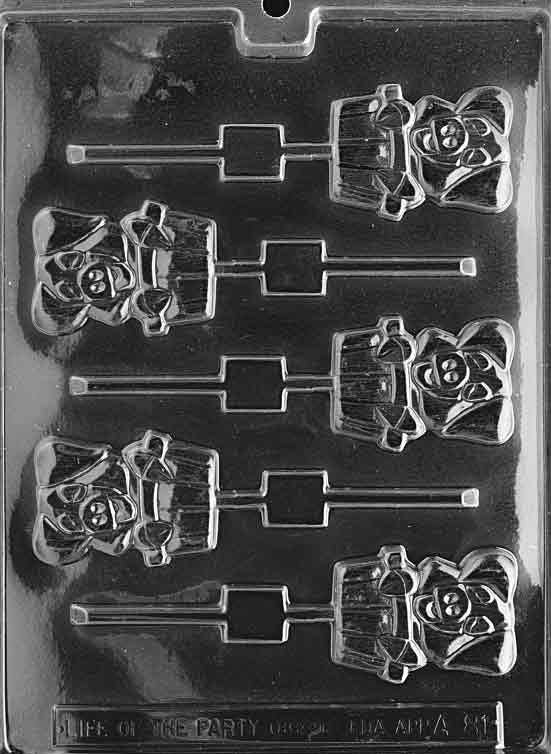 PIG IN TUB Lolly Animal Sucker Chocolate Candy Mold Craft Supply
