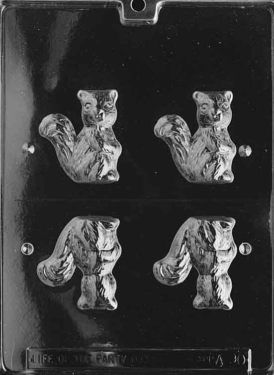 3D SQUIRREL Animal Chocolate Candy Mold