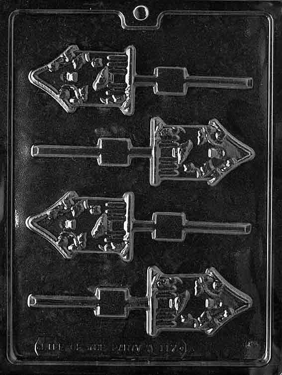 BIRD HOUSE LOLLY Animal Sucker Chocolate Candy Mold