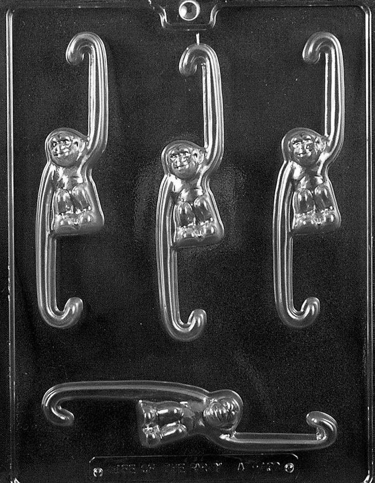 HANGING MONKEYS Animal Chocolate Candy Mold