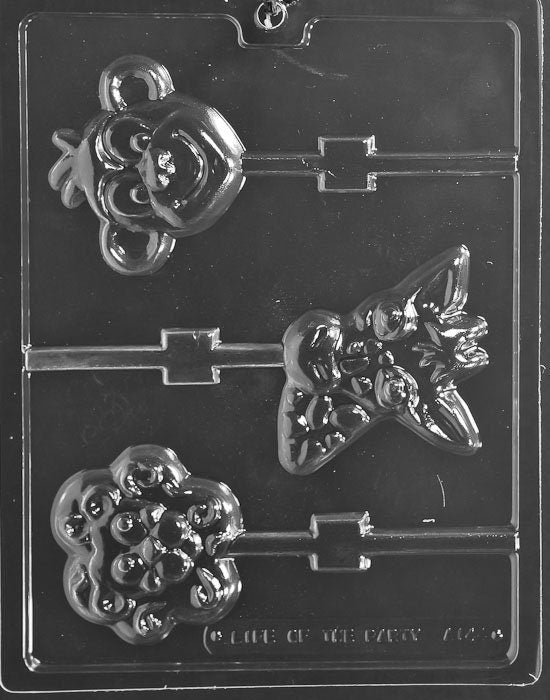 ANIMAL FACES LOLLY Monkey Lion Sucker Chocolate Candy Mold