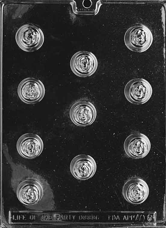 ROSE BON-BON Topped Chocolate Candy Mold