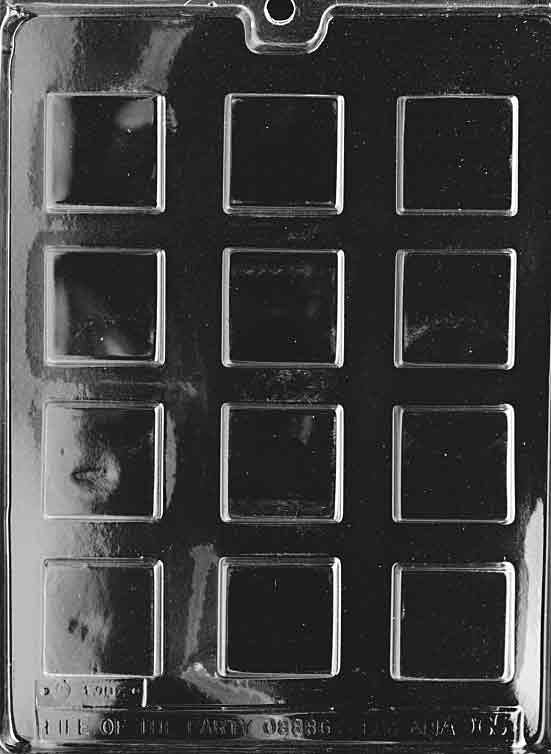 PLAIN SQUARE MINTS Chocolate Candy Mold
