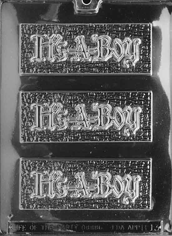 IT'S A BOY BAR Baby Chocolate Candy Mold